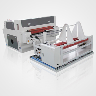 La cortadora del laser del CO2 del CNC para el paño de la tela etiqueta la alimentación auto